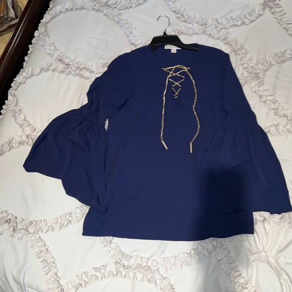 MICHAEL Michael Kors Tops - Michael Kors navy dressy blouse